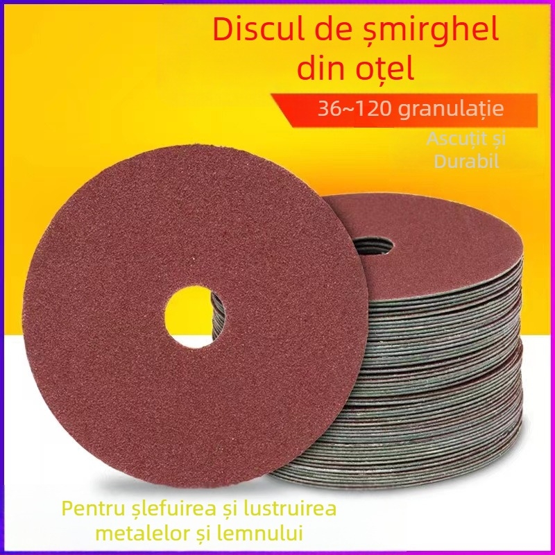 Discuri abrazive de șlefuit metalice de 4 inch pentru polizoare unghiulare, diametru 100 mm