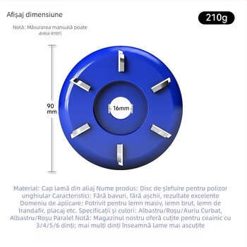 Set de unelte pentru tâmplă cu dalți cu șase dinți, lamă hexagonală, adaptor pentru polizor unghiular, disc de sculptură cu trei palete pentru rădăcini