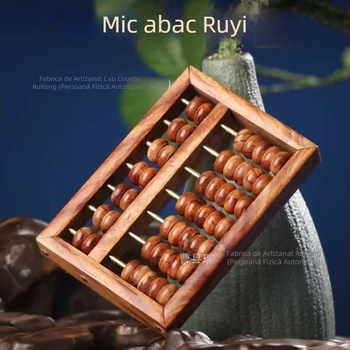 Abac mic din lemn în stil chinezesc, obiect decorativ de colecție pentru casă