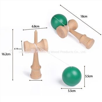 Kendama din lemn cu minge educațională pentru învățare timpurie și joc părinte-copil