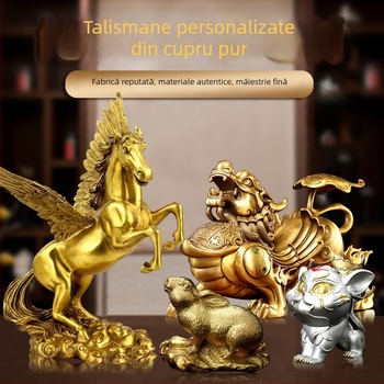 Statuetă Buddha din cupru, ornament decorativ, model metal arhitectural personalizat, suvenir