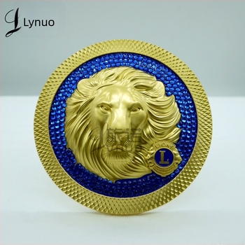 Figurină metalică animal cu placare aurie, DIY decor, suvenir din aliaj