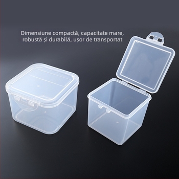 Cutie transparentă din plastic impermeabilă pentru uneltele de pescuit și depozitarea cârligelor