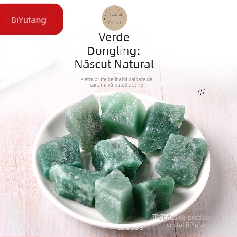 Piatră brută naturală din aventurin verde, fragmente lustruite de cristal pentru difuzor, pandantiv din cristal, minge de cristal