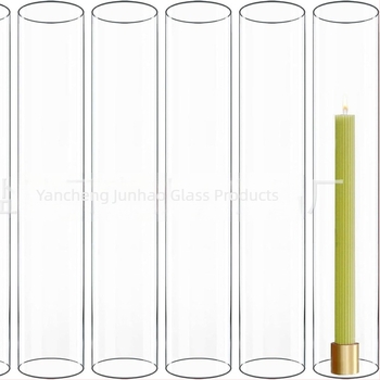 Suport de lumânare pentru nuntă din sticlă, protecție transparentă împotriva vântului, decor geometric