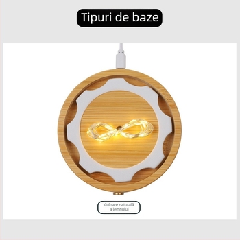 Casă de expunere din sticlă alimentată prin USB, cu întrerupător lateral, pentru flori uscate sau veșnice, sub capac de sticlă