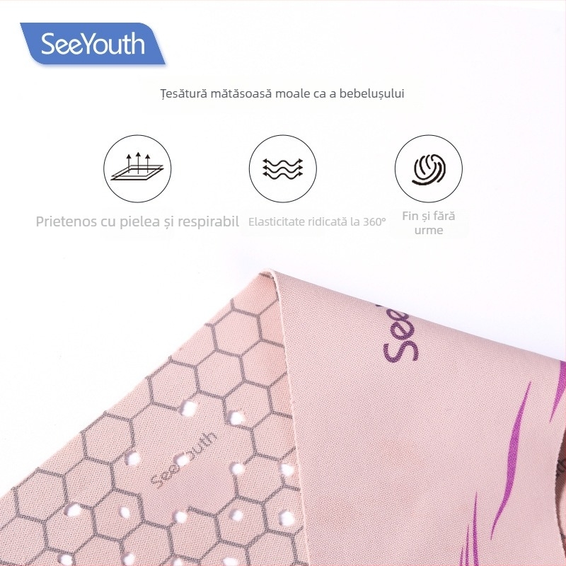 SeeYouth mască facială cu acid hialuronic pentru subțierea feței, protecție solară, răcire și lifting, dispozitiv cu infraroșu îndepărtat pentru fața în formă de V, presiune micro segmentată