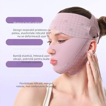 Mască de dormit cu acid hialuronic, trei în unu: ridicare facială fizică, subțiere și fermitate a conturului feței, anti-gravitație pentru ridurile nazolabiale