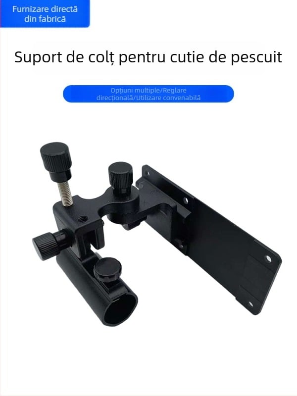 Suport universal pentru accesorii ale cutiei de pescuit, bază unghiulară de tip turret, scaun de pescuit cu inserție, bază mare turret