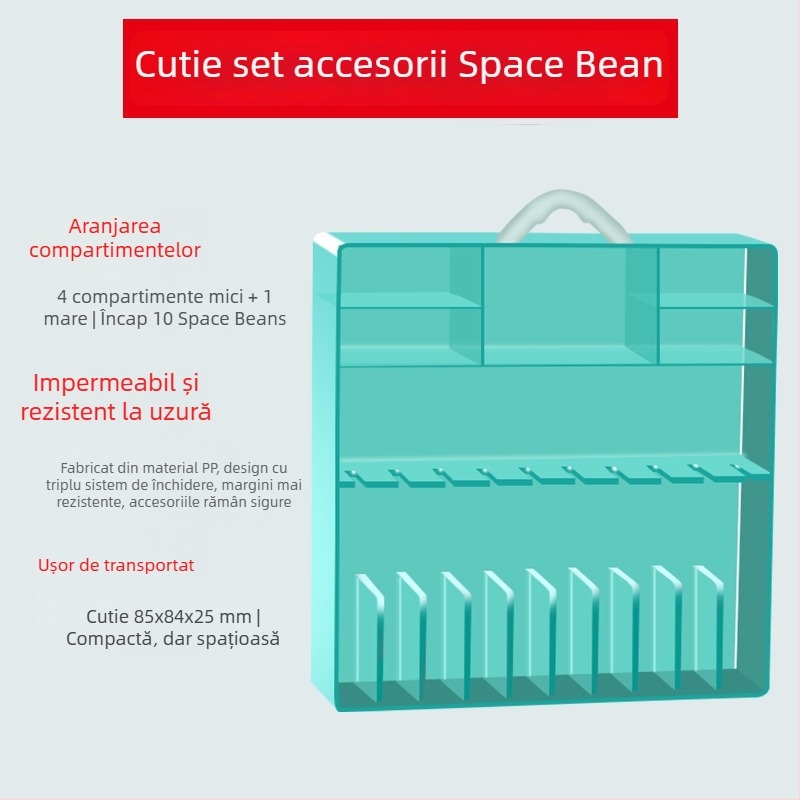 Set accesorii Space Beans pentru pescuit – cutie de depozitare portabilă, rezistentă la presiune, rezistentă la uzură, impermeabilă, material PP