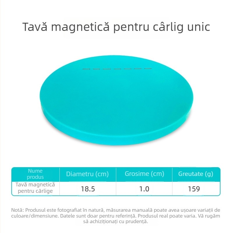 Tavă magnetică pentru momeli, cu cârlig vertical, disc subțire cu un singur strat pentru cutie de pescuit și momeli