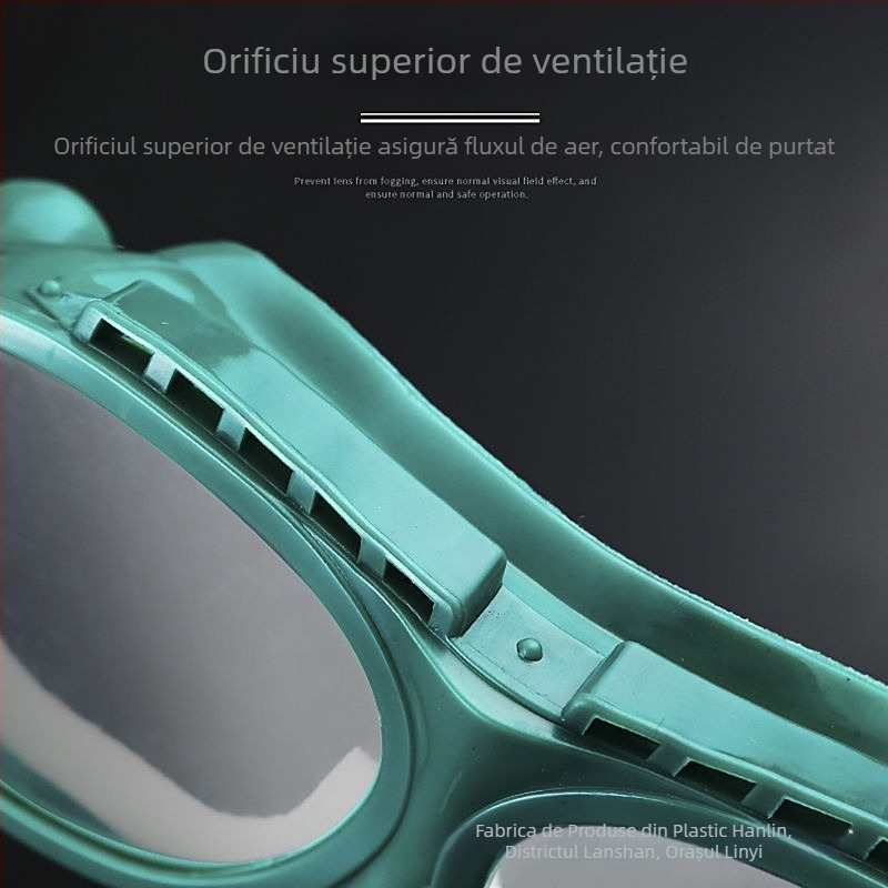 Ochelari de protecție pentru sablare și vopsire, anti-șoc, antipraf, protecție UV, cadru din PVC și sticlă, reglabil