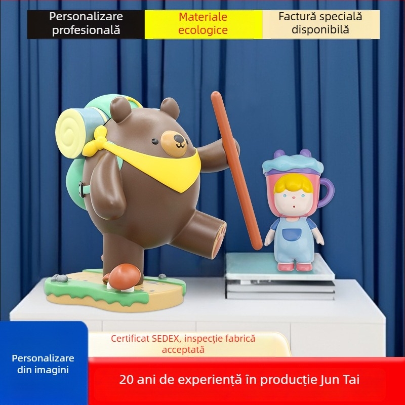 Figurine din rășină și PVC, cutie surpriză, stil anime la modă, ornament decorativ creativ, personalizabil după desene și mostre