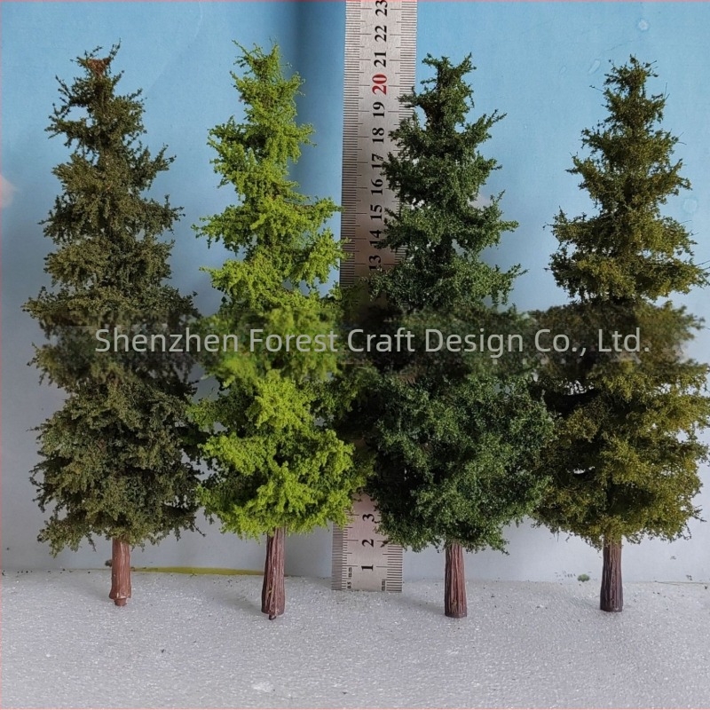 Eight-Character Pine – Arbore Miniatural pentru Diorame și Micropeisaje, Plastic cu Iarbă Velur