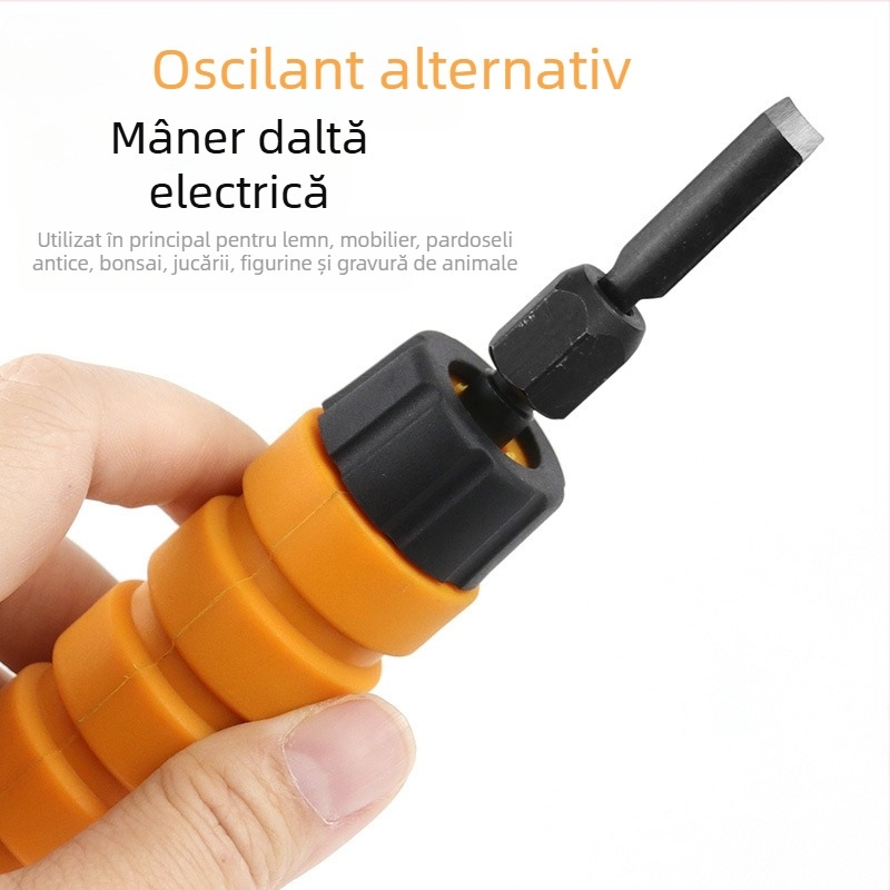 Set electric pentru tâmplărie și sculptură în rădăcini de lemn, cuțite și dalte pentru sculptură; include polizor de banc și polizor suspendat