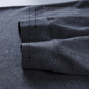 Nine Gun Deer set de lenjerie termică din 100% bumbac pentru bărbați și femei, top subțire cu mâneci lungi și pantaloni, pentru toamnă