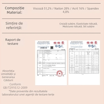 2052 Top Slim-Fit cu mânecă lungă, guler rotund, cald, din modal, strat de bază pentru toamnă-iarna