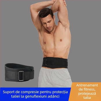 Curea de talie respirabilă pentru fitness, ridicare de greutăți și drumeții montane, suport pentru abdomen și antrenament prin compresie