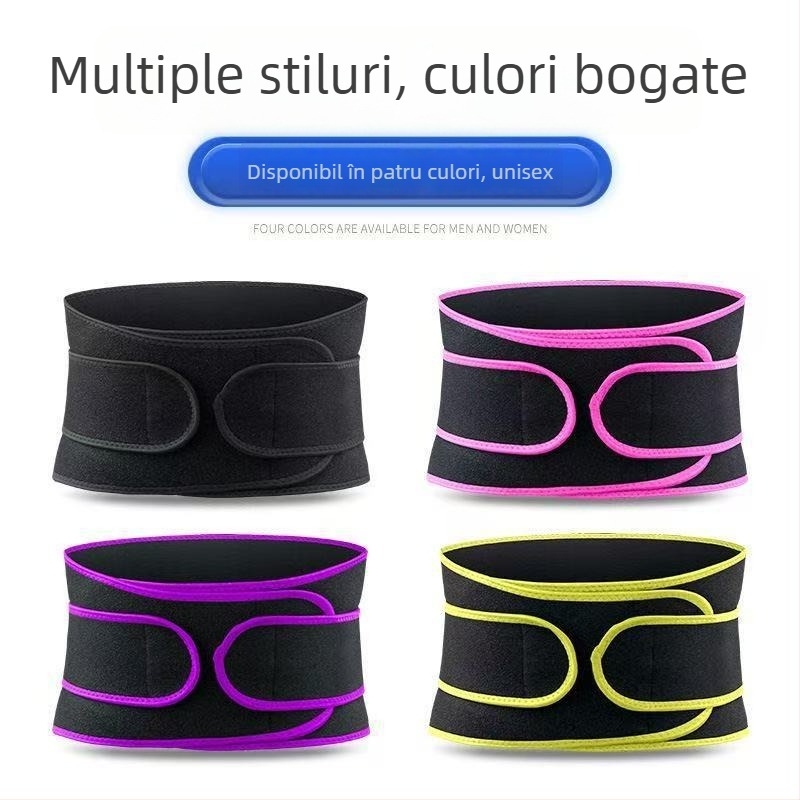 Curea de talie din plasă respirabilă, cu dublă compresie, pentru fitness și ridicare greutăți