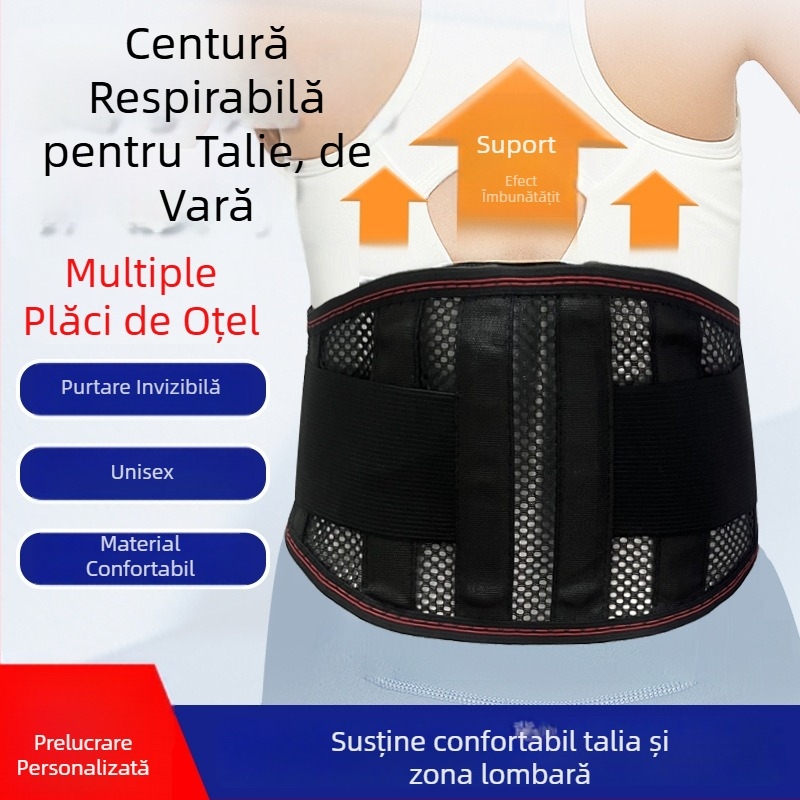 Curea de talie ușoară, cu susținere lombară și sprijin abdominal