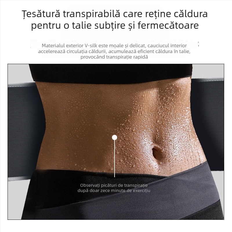 Centură de talie din neopren, respirabilă, pentru fitness și yoga – modelare talie