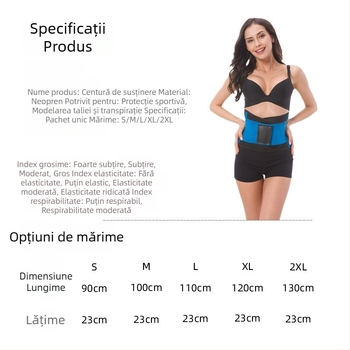 Bandă de talie pentru fitness cu susținere prin compresie pentru toate anotimpurile, corset rezistent la transpirație, bandă postnatală pentru abdomen, protecție talie SBR