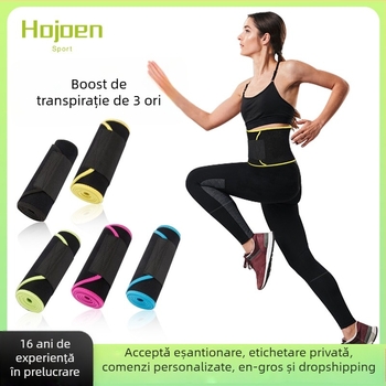 Centură de talie pentru fitness, respirabilă, modelare a corpului și taliei, susținere a abdomenului, pentru yoga, ușoară
