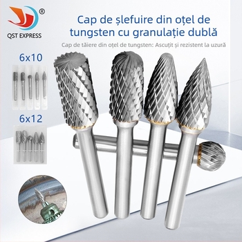 Cap rotativ de șlefuire din carbură de wolfram pentru prelucrarea lemnului și sculptură în lemn