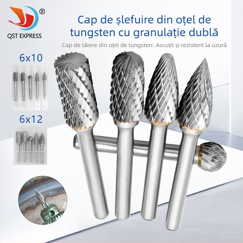 Cap rotativ de șlefuire din carbură de wolfram pentru prelucrarea lemnului și sculptură în lemn