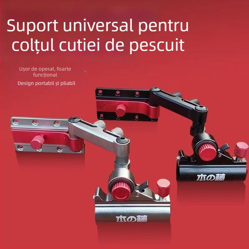 Accesorii pentru cutia de pescuit: șezut de colț pentru bază, bază frontală montată, suport pliabil multifuncțional pentru undiță