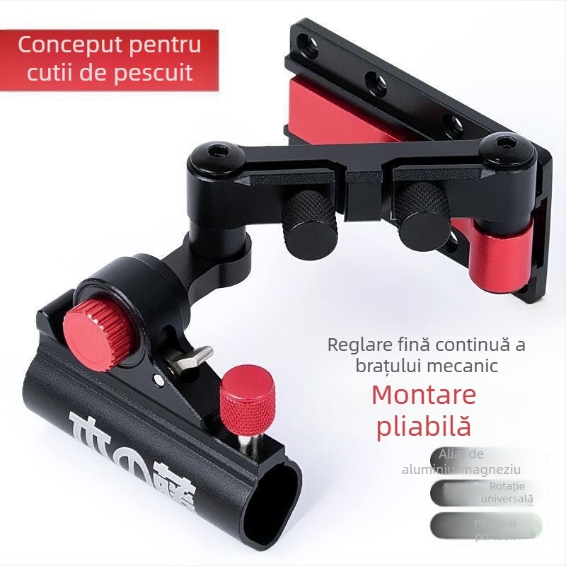 Accesorii pentru cutia de pescuit: șezut de colț pentru bază, bază frontală montată, suport pliabil multifuncțional pentru undiță