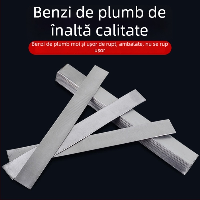 Set de benzi din plumb pentru pescuit – foi subțiri, moi, în role