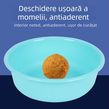 Set din trei piese pentru bazin de pregătire a momelii, pentru pescuit, cu capac