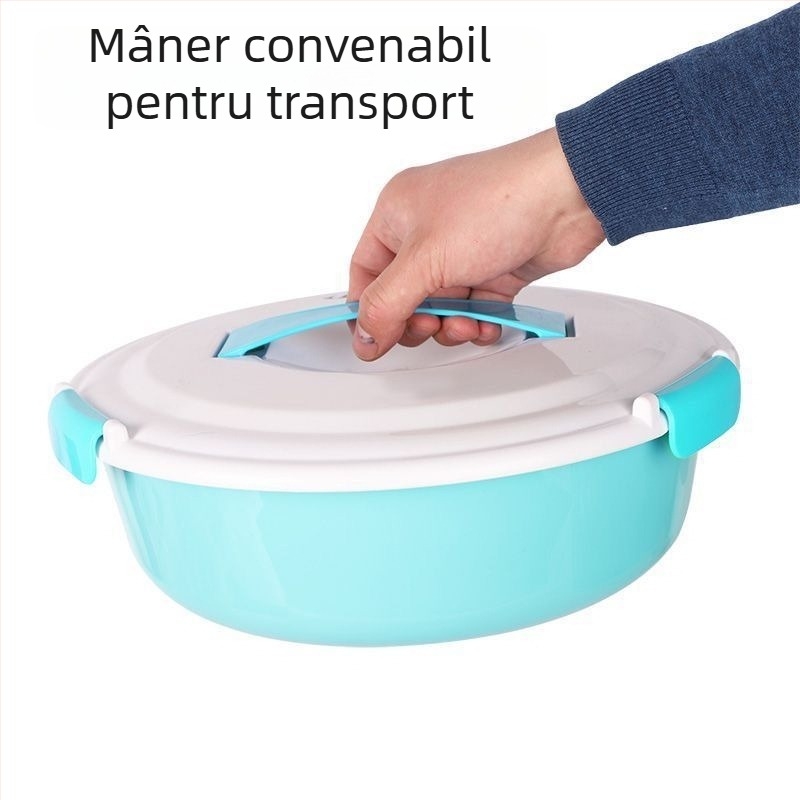Set din trei piese pentru bazin de pregătire a momelii, pentru pescuit, cu capac