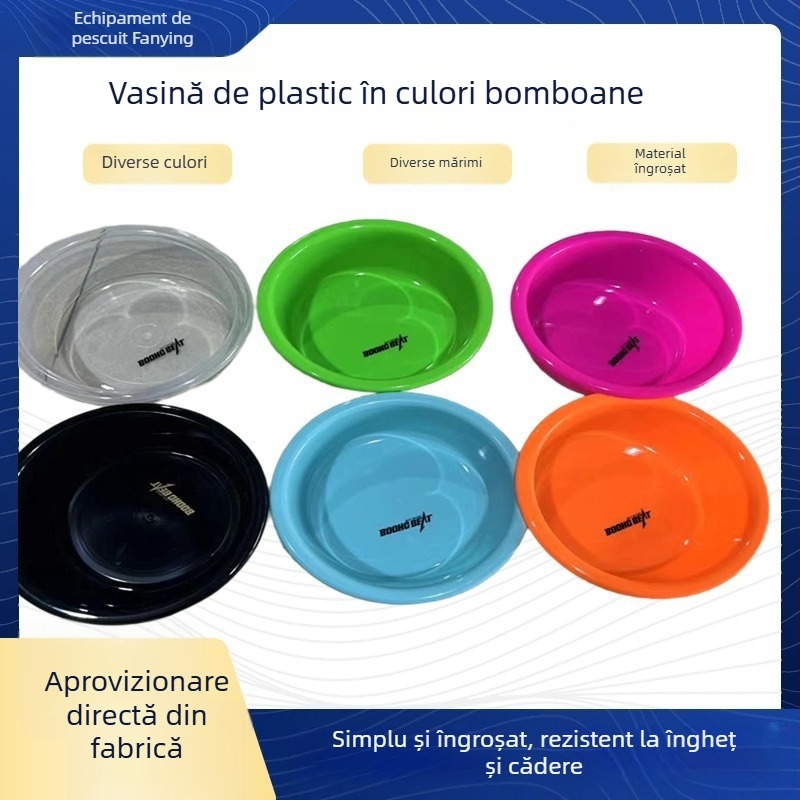 Bazin plastic pentru pescuit, tavă pentru nadă, antiaderent, pentru pescuit în aer liber