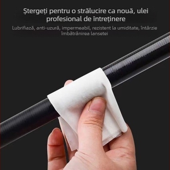 Kit de întreținere pentru undițe: șervețele de întreținere, ulei de întreținere și prosop de curățare
