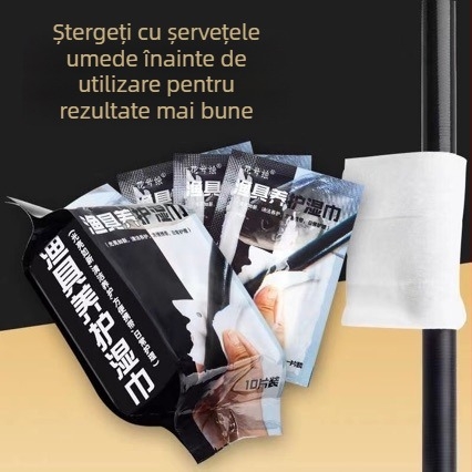 Kit de întreținere pentru undițe: șervețele de întreținere, ulei de întreținere și prosop de curățare
