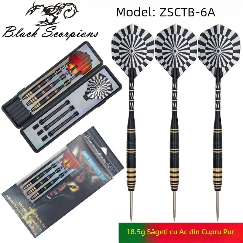 Set de 3 vârfuri de darts din cupru pur, cu logo personalizat