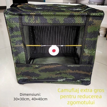 Cutie țintă din țesătură pentru practică cu praștia, competiții în aer liber, cu ramă din oțel inoxidabil întărită