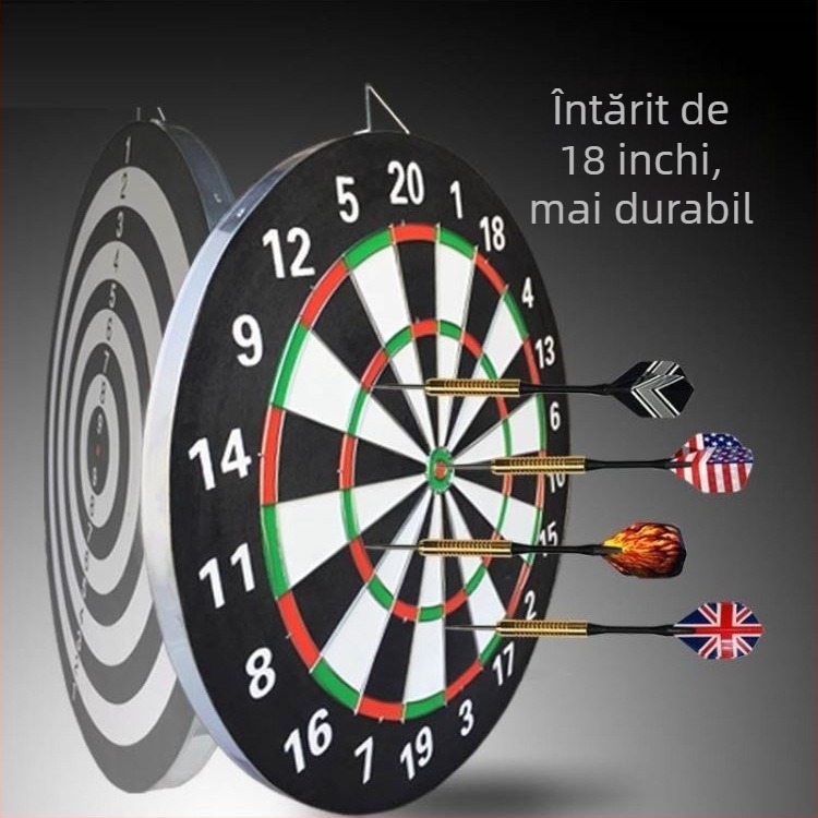 Set de darts pentru interior – tablou țintă profesional pentru uz casnic, pentru copii și adulți
