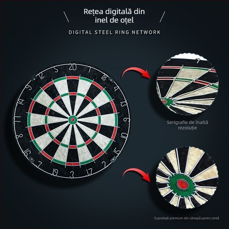 Gemini Set profesional de dartboard, 18 inch, pentru competiții