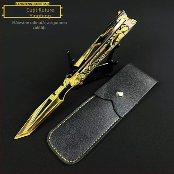 Delta Shadow Cuțit-fluture – Model de armă, din aliaj, pliabil, ornament metalic
