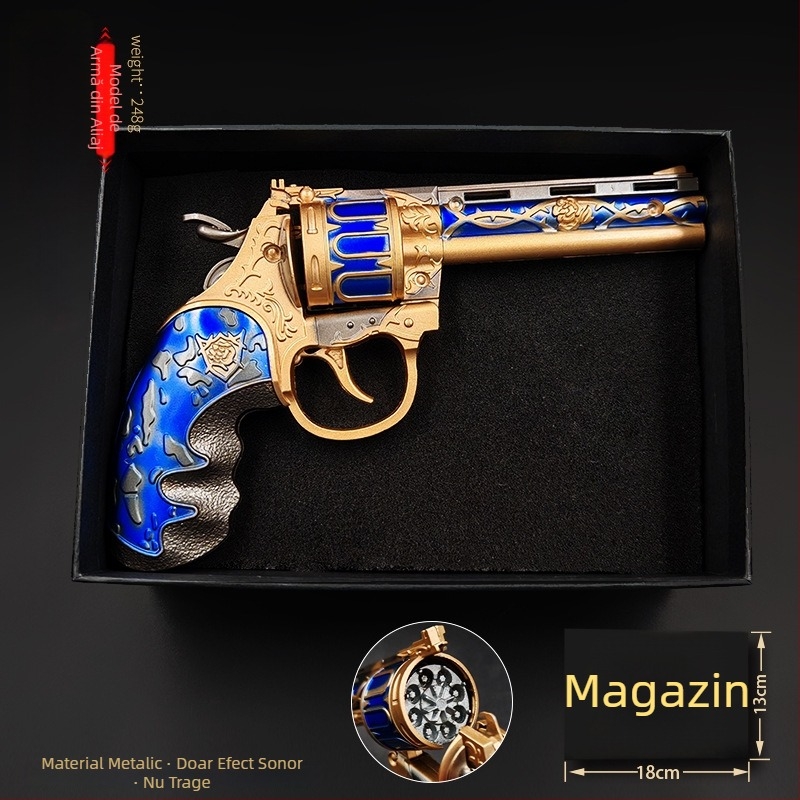 Delta periferie de joc anime, pistol Klein piton gigant din aliaj, model de afișaj, 18 cm