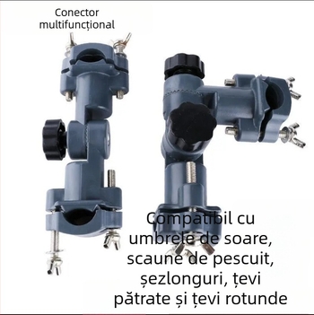 Conector universal cu suport multitfuncțional pentru echipament de pescuit, cutie de pescuit, scaun de pescuit, cataramă și suport pentru umbrelă