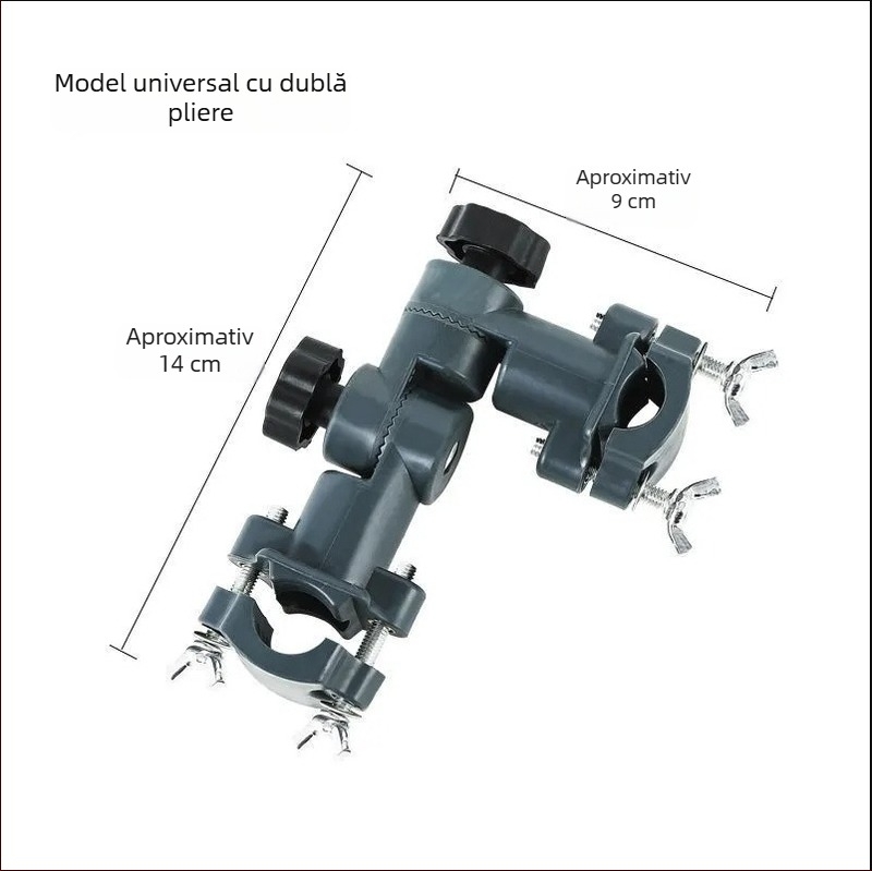 Conector universal cu suport multitfuncțional pentru echipament de pescuit, cutie de pescuit, scaun de pescuit, cataramă și suport pentru umbrelă
