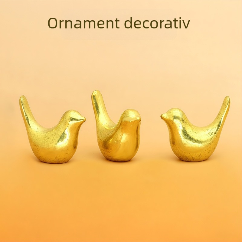 Cornucopia aurie din cupru, ornament decorativ pentru sufragerie