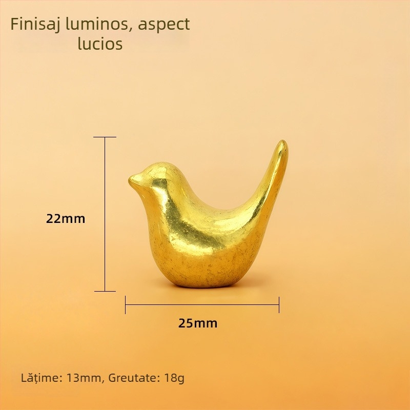 Cornucopia aurie din cupru, ornament decorativ pentru sufragerie