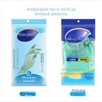 Mănuși din latex cu căptușeală de catifea, potrivite pentru spălat vase și uz casnic, durabile, impermeabile, fără izolație