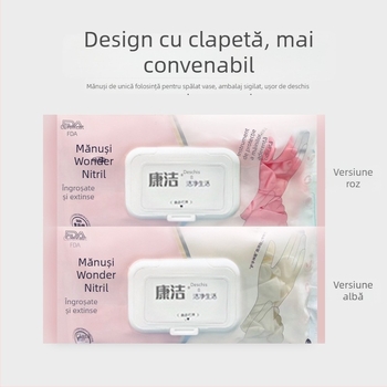 Mănuși de vase de unică folosință – nitril, latex și PVC, lungi și groase, pentru curățenie în bucătărie