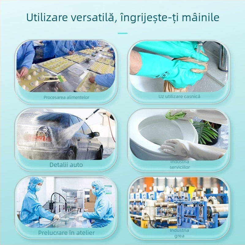 Mănuși nitril Oriental Red pentru alimente, catering, treburi casnice și spălat vase - durabile, ușoare pentru bucătărie